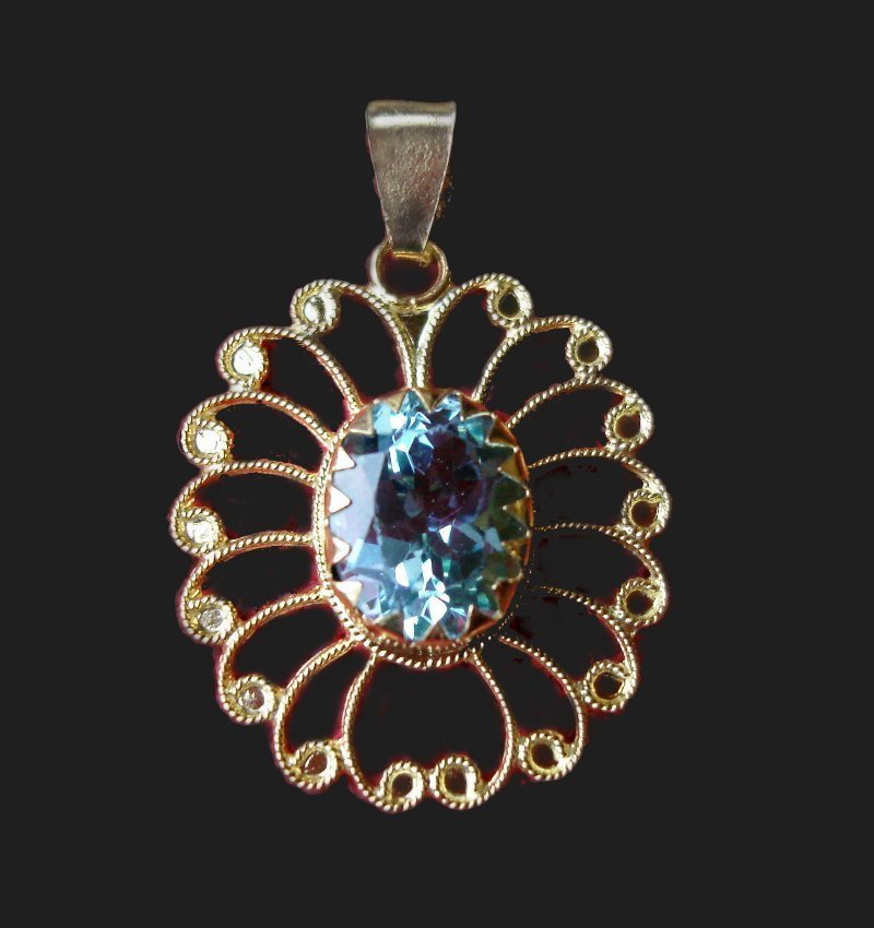 Collana Ciondolo Cuore In Quarzo Rosa E Cristallo Curativo, 30 Mm, Argento 925 (Senza Catena)